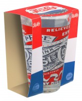 Copo alto de vidro 350ml rotulo vermelho - Pepsi